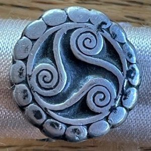 Mid-Century JORGEN JENSEN #253 PEWTER RING (Denmark) 1970’s MCM Scandinavian